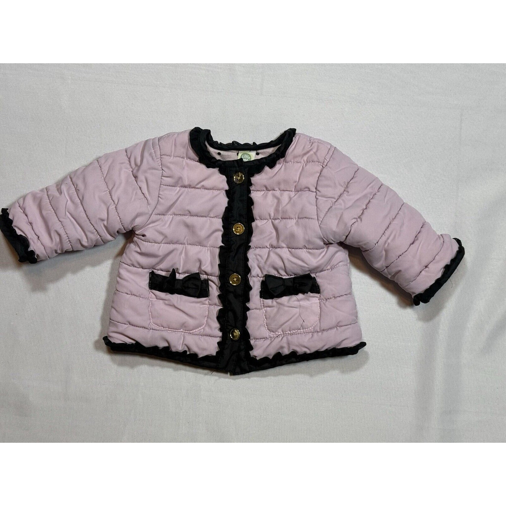 Little Me Barbie Style Baby Girls Padded Coat Jacket 12Months Winter Outerwear